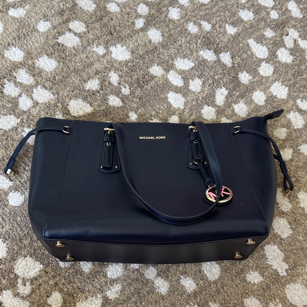 Michael Kors Navy Blue Tote Bag